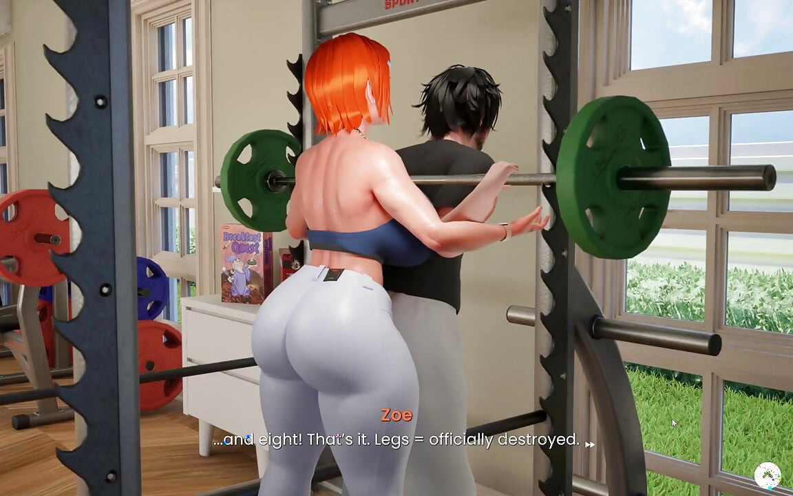 Mansion Days TABOO Hentai Game Ep.6 Showing my GIANT COCK to STEPSIS at the GYM !