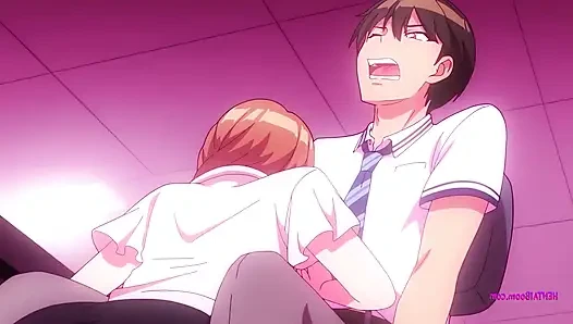 Pacar kampus menggoda teman sekelasnya di ruangan kelas hentai rahasia
