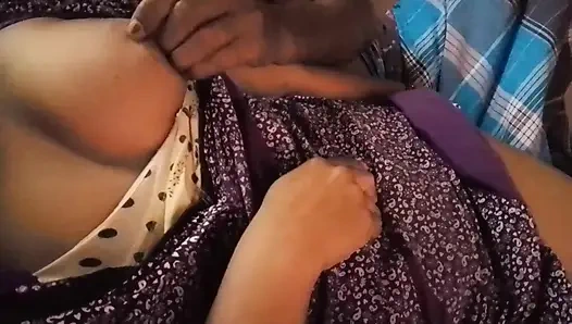 Indian Village Girl Gets Her Boobs Massaged By Her Husband