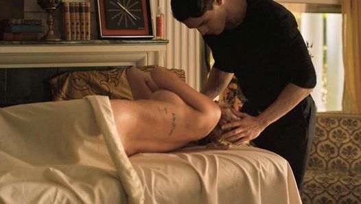 Addison Timlin scena di massaggio nuda su scandalplanet.com
