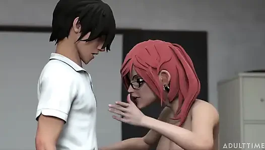 Hentai Sex College Episode 5 - Big Dick Student Impresses MILF Principal with Second Round After Creampie!