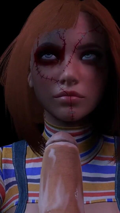 Female Chucky Wants to Play Blowjob - Cult of Chucky Parody | Clip 2