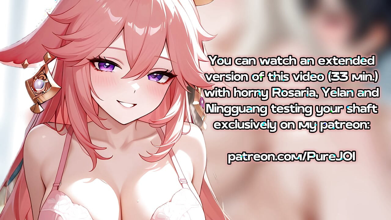 Pass 5 interviews with Genshin Impact girls to get a job (Sex JOI)