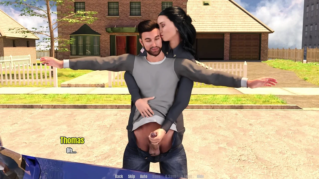 Grandma's House 10 - Police Officer Sandra Giving Handjob to Thomas Till He Cum