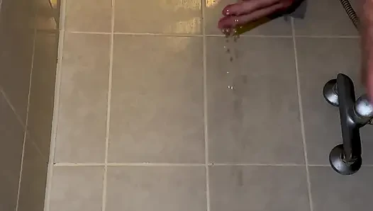 I'm Taking a Shower with a Chastity Belt on My Penis!