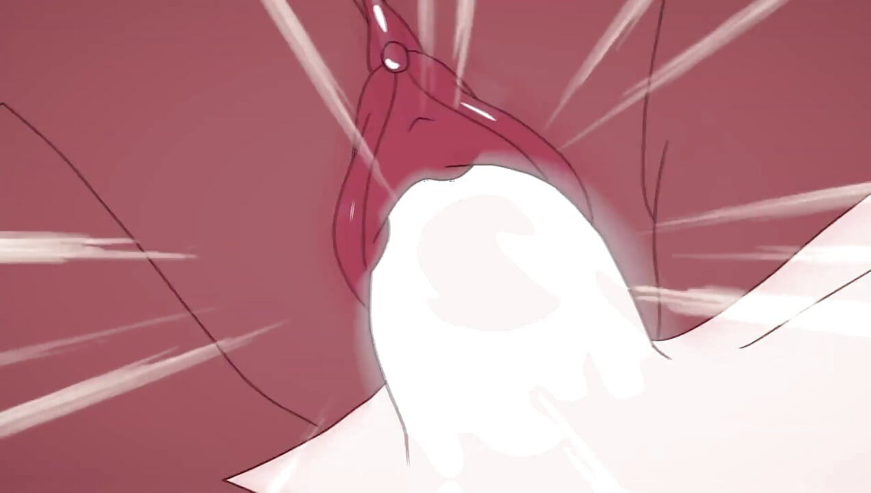 Curvas da bunda grande conhecem o caos do pau de desenho animado