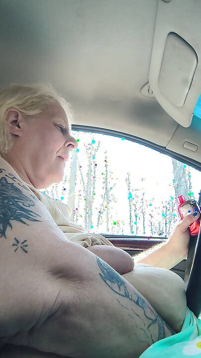 Masterbation in Car Driver Seat