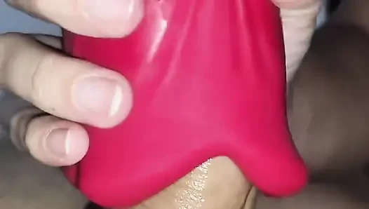 POV - Big Cock and Hot Brunette Wanking of Greedy Pussy
