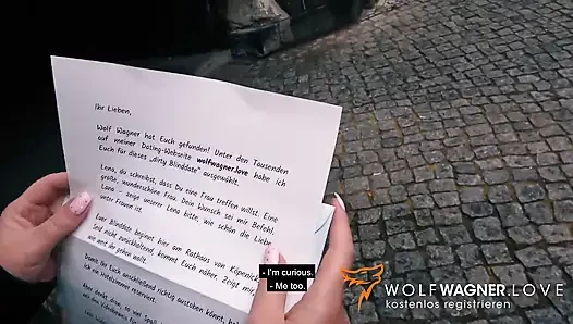 Lesbo Lena & Lana pergi kencan buta yang nakal! Wolf Wagner