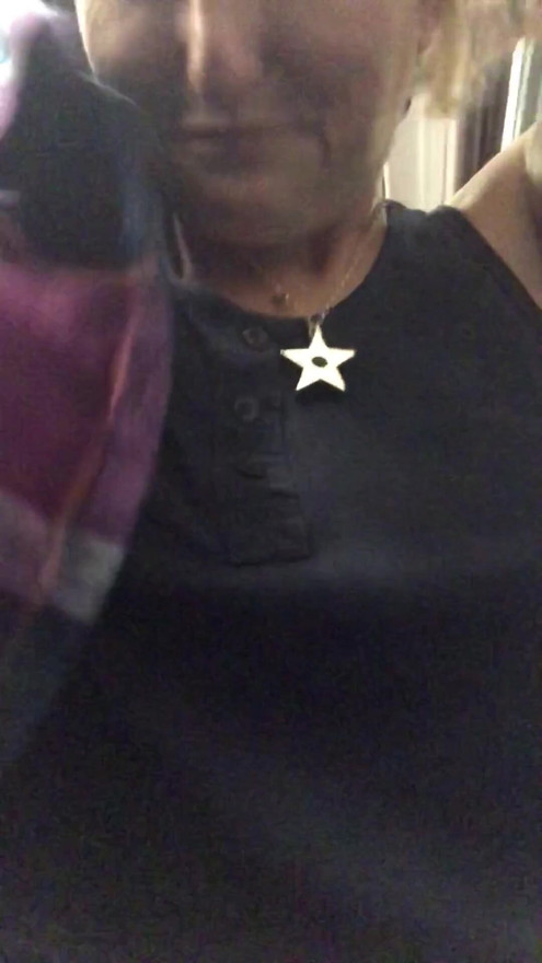 Almost got caught playing with my pussy on the train in my riskiest public wank video yet! | Clip 3