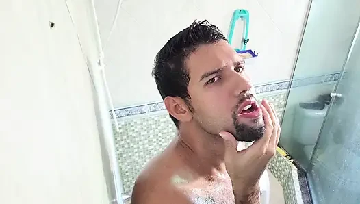 Playing with myself in the bathroom - Solo masturbation & wet finish