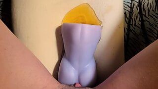 Piss in toy pussy