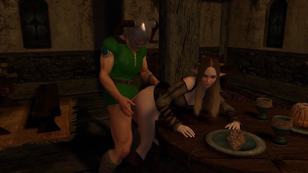Dragonborn Pounding A Tavern Girl - Skyrim Parody