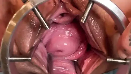 Erkundung meines gebärmutterhalses mit ton und fingern