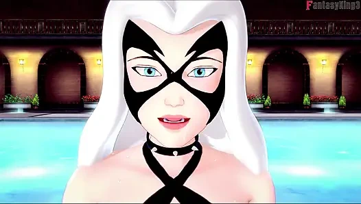 Felicia Hardy (Black Cat) bikini-blowjob - marvel