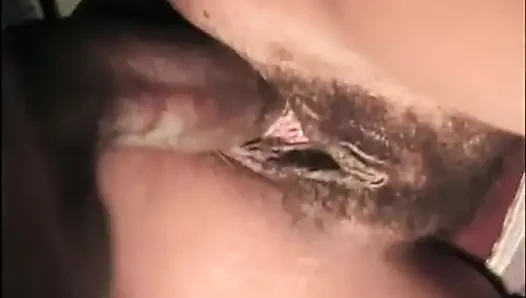 Sexy black hairy pussy licking fucking