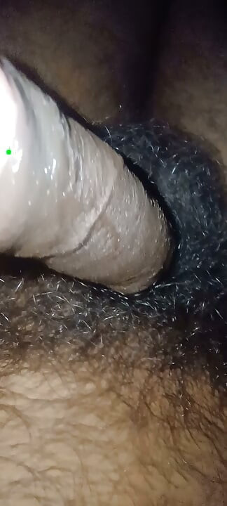 Hairy big dick jerking