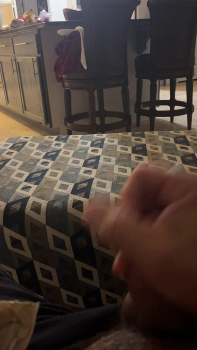 I spit on his tiny dick and make him jerk off since he stole my panties and jizzed in them.
