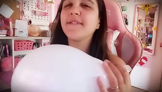 Puffy Cheeks Balloon Blowing - Bunny Looner