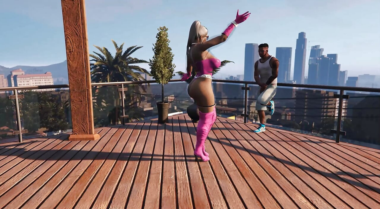 GTA 5 Franklin Hires Premium Lady in his Vinewood Mansion PART1