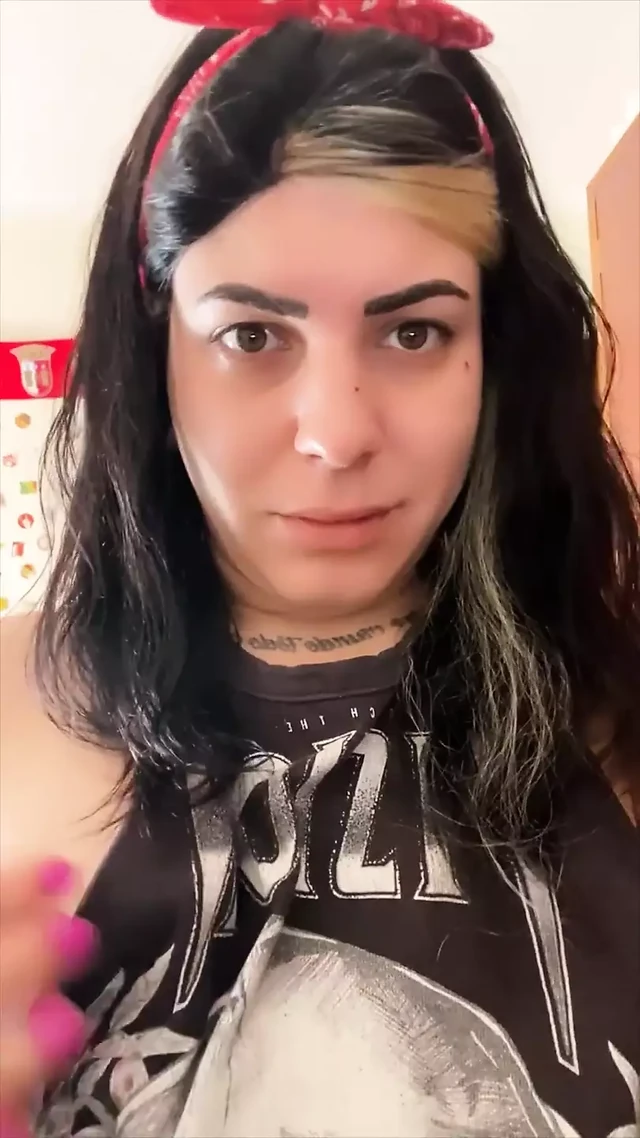 Trans Girl Jerking off in the Morning