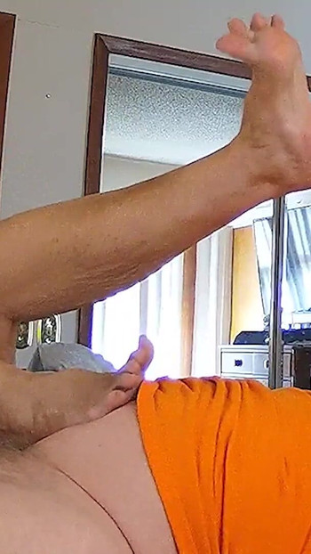 Epic moment from "Ann Gets Head Then Gives Hand Job and Lets him Cum On her Legs and Feet"