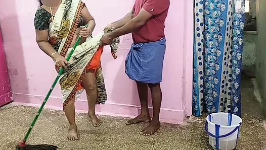 My Stepmother Was Cleaning the Floor with a Mop, so I Held the Saree up so It Wouldn't Fall on the Floor
