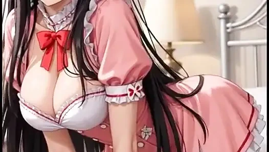 Cute girls in their room (Ai animation)