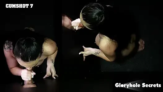 GLORYHOLE SECRETS - Jay killa hungrig nach schwanz-gloryhole, schlampiges spermaschlucken