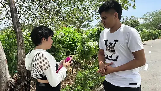 I'm Going to Jog with My Stepsister to Distract Us and Convince Her to Go Home Taking of the Fact That We're Alone to Fuck