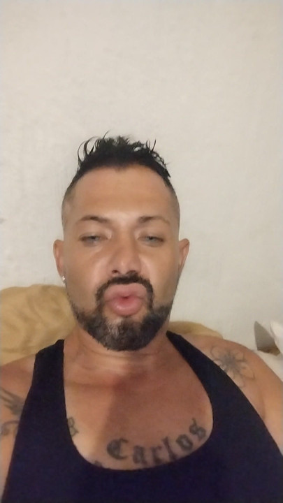 Pressing my dick to pull it