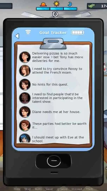 Iconic moment from "Summertime Saga: Hot French Teacher, And The Girl From The Trailer Park-Ep 86"