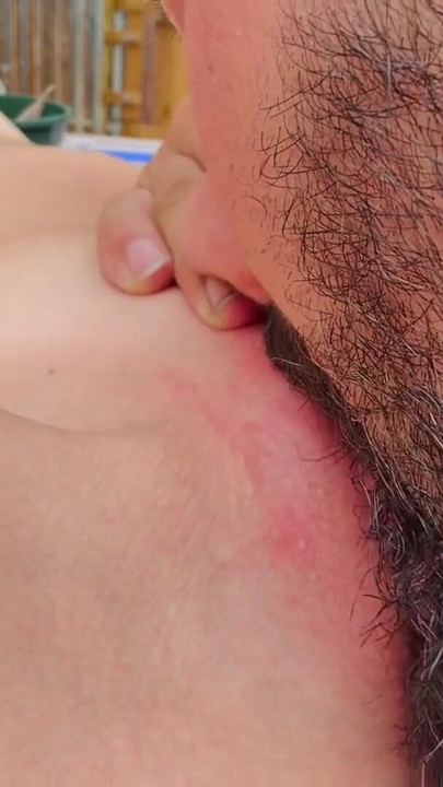 Bearded Man Devours Her Pussy with Intense Tongue & Fingers Until She Squirt-Cums Hard in His Mouth | Clip 1