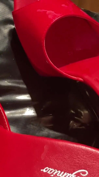 Must-share moment from "Cum on Red High Heel Mules 1"