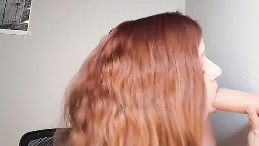 Оральная зациклена студентка