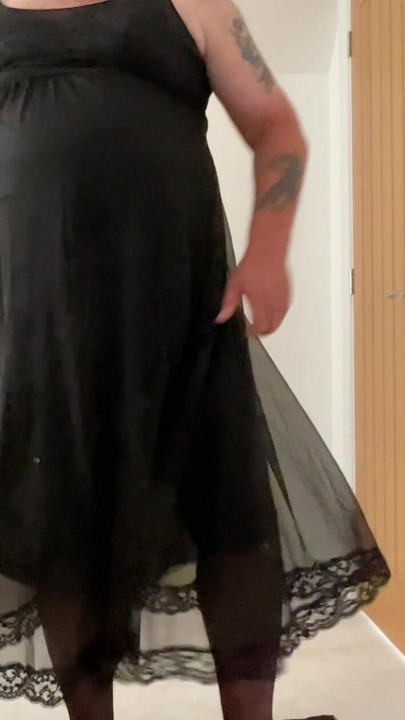Double layer vintage nightgown
