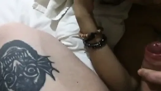 nasty thai girl eats my cum