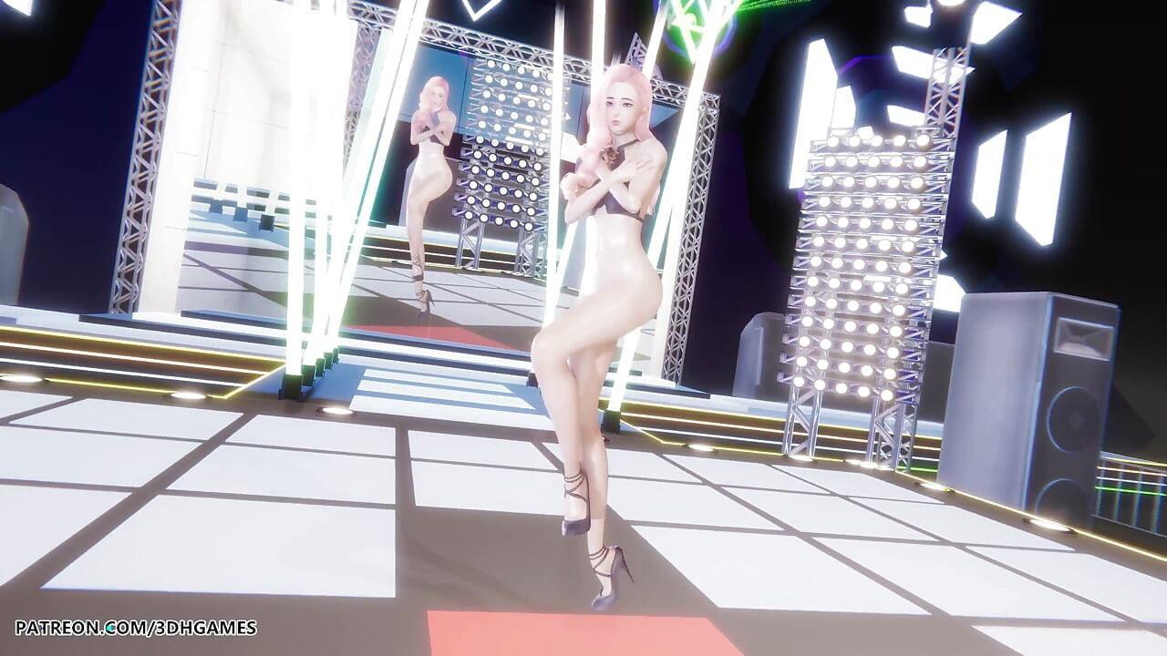 Mmd Twice - I Can't Stop Me Seraphine Sexy Striptease League of Legends Hentai Uncensored