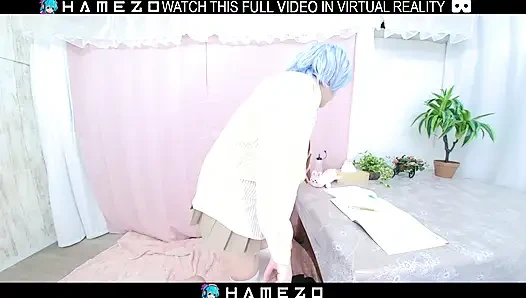 Japanese chubby girl Mika Amimura who likes steamy sex,in VR.