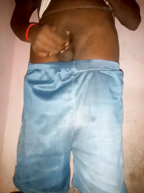 Tamil Tall Handsome guy Shaking his big black Asian cock