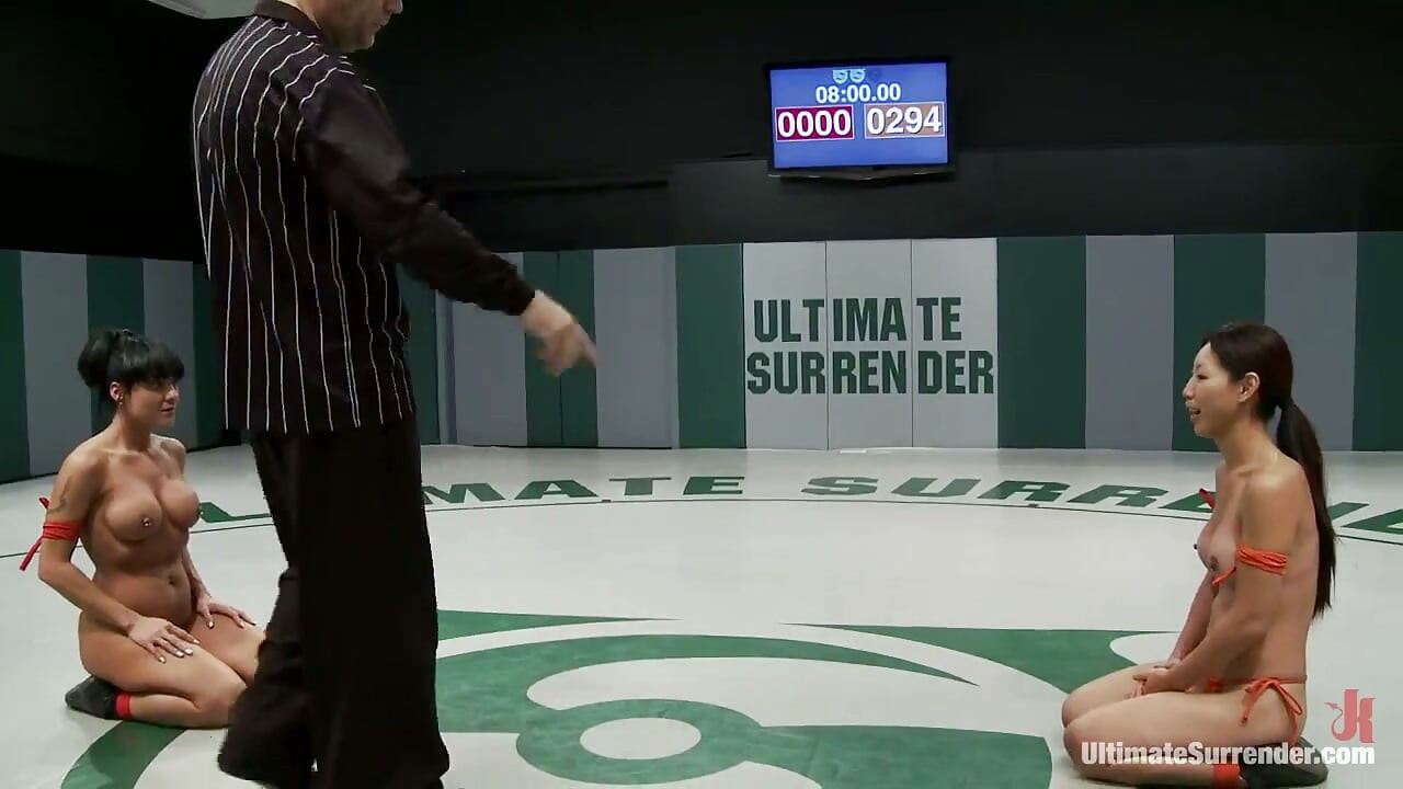 Tiny Asian Takes on Bigger Hawaiian, Non Scritped Action Kicks Bigger Girl's Ass, Then Fucks It!