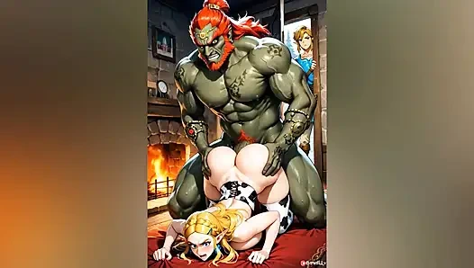 Огромный член, монстр трахает задницу юной киски