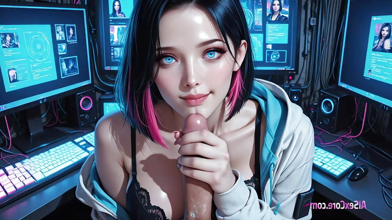 美女在直播中脱衣服，然后被粗大的鸡巴深深地抽插，因为霓虹灯屏幕显示她的身体在快乐中颤抖