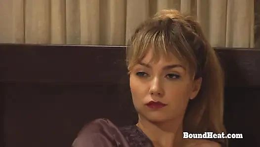 Horny Lesbian Slave Masturbating And Orgasming For Her Dom Madame