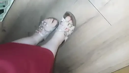 Worn-out Birkenstock Shoes