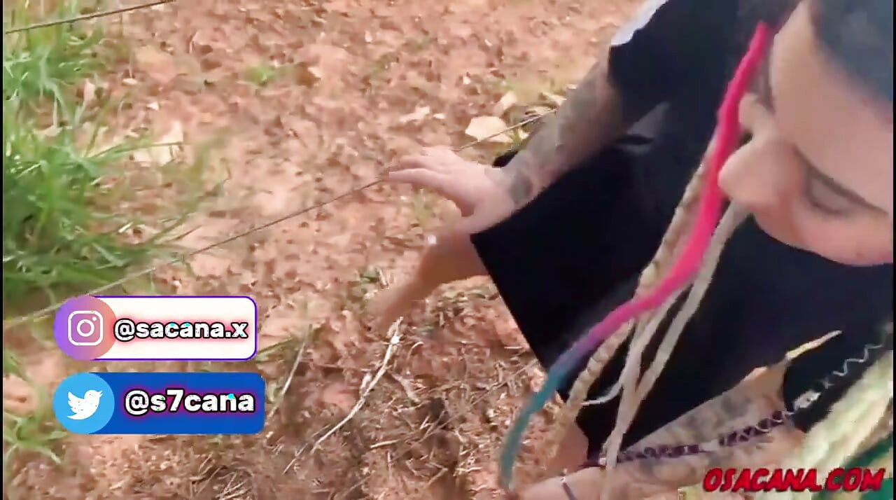 Beautiful Young Girl with Dreads Fucks Inside the Coffee Plantation