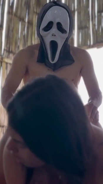 Spectacular moment from "Ghostface Halloween Pumpkin Fuck"