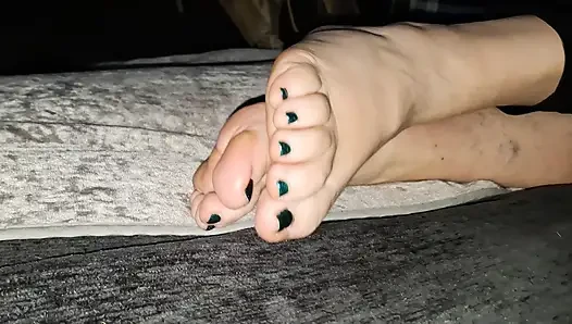 My 60-year-old neighbors cute feet