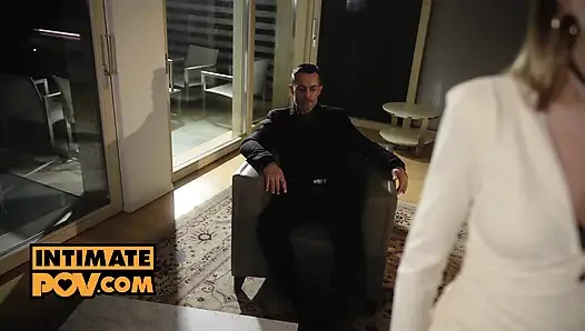 POV - Watching as your wife Angelika Grays is licked out in trio fuck session