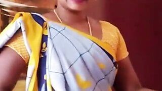 Sexy Tamil whore housewife dances